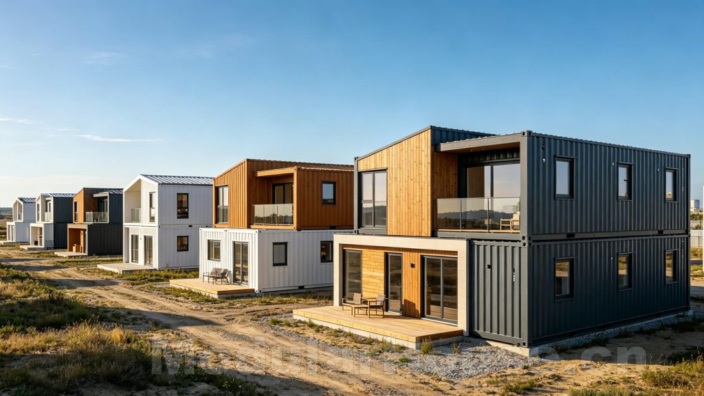 High-quality modular houses manufactured in China for global export projects, combining modern design, fast installation, and cost efficiency.